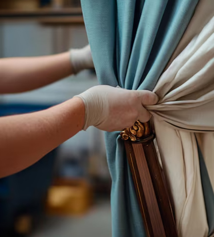 Custom curtain installation and styling service by Curtivelle in Dhaka