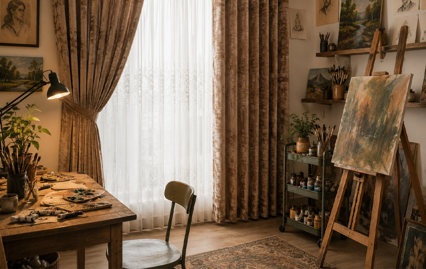 Home office curtain in Bangladesh