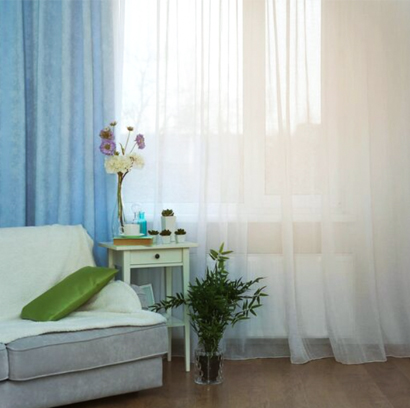 Summer curtain with light sheer fabric for airy rooms in Bangladesh